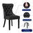 Tufted Leather Upholstered Wing Back Parsons Chair (Set Of 4)-1807697784-1807697781