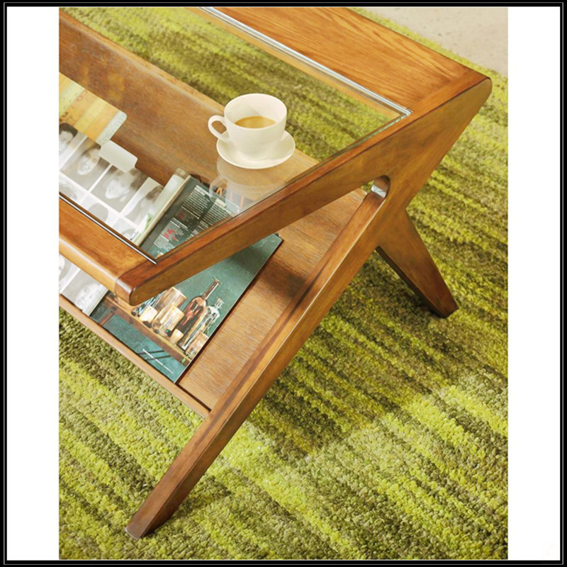 Table basse Rocket avec verre trempé