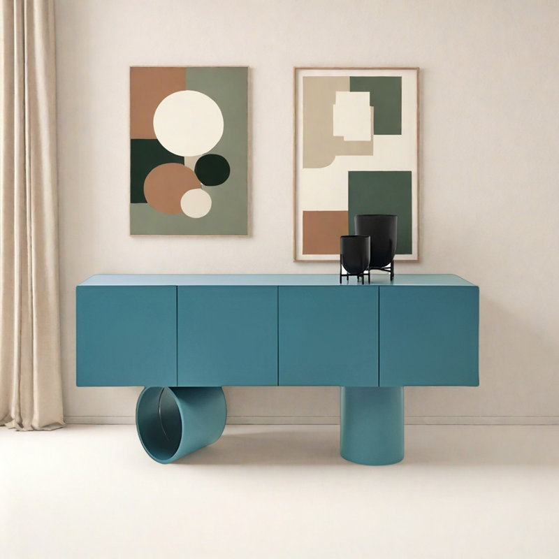 Lindell, Blue, 32.09" H x 59.06" W x 15.75" D
