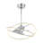 Ozetta 25" LED Fandelier in Polished Chrome with Remote Control-1266224029