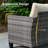 Harbin Wicker Rattan 7 - Person Outdoor Seating Group with Cushions with Fire Pit Table with Swivel Rocking Chairs-664876313