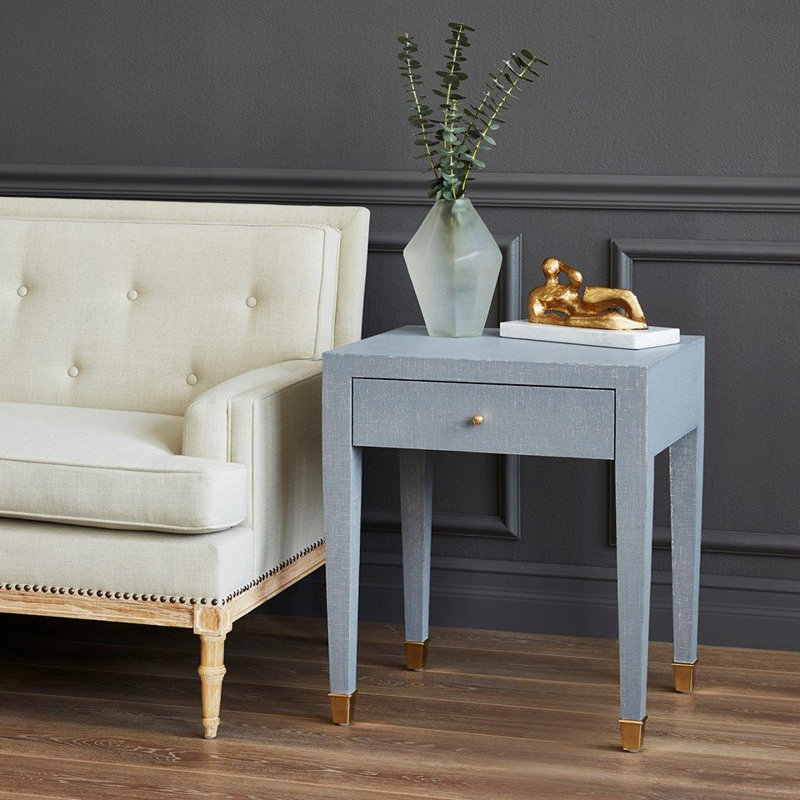Claudette End Table, Gray, Gray