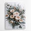 Aquarelle florale 18, art mural en métal bleu-831731396