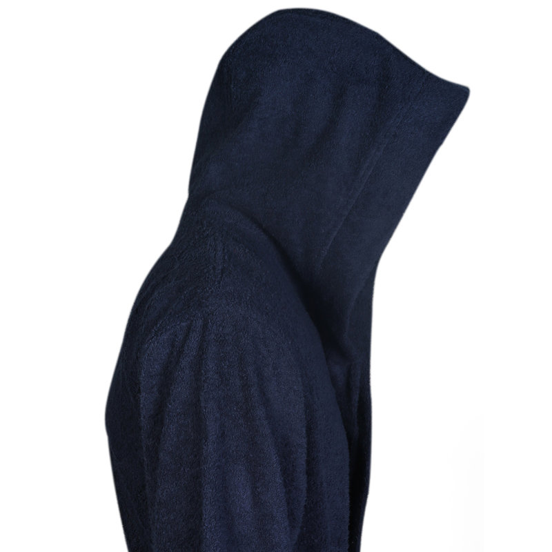 Peignoir pour homme avec poches et capuche Skidmore, Petit / moyen, Bleu marine