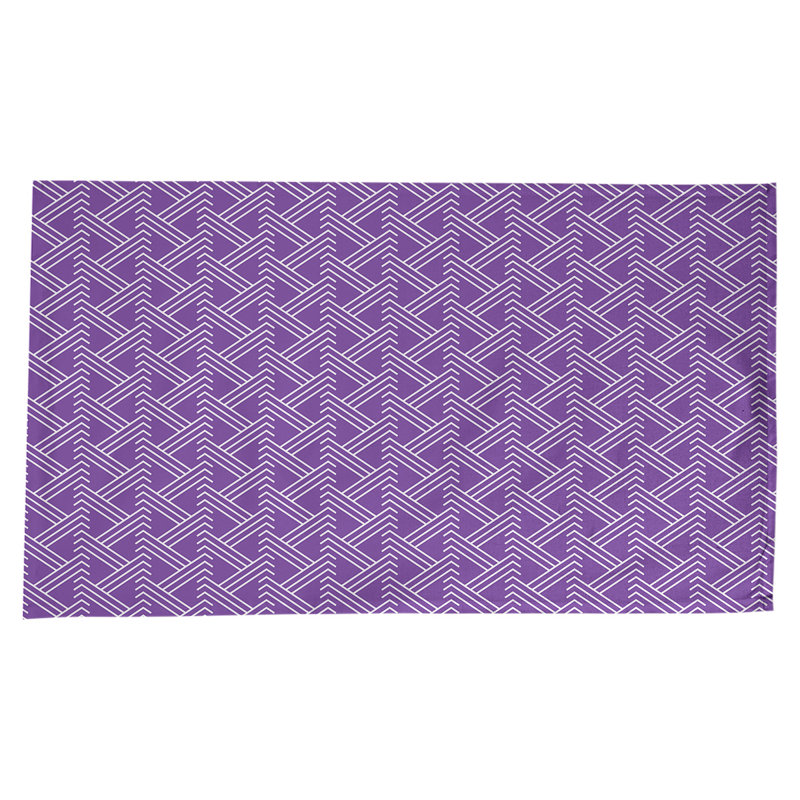 Nappe zig zag classique, Mauve/blanc