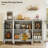 55"W Modern Sideboard Buffet with Adjustable Shelves