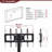 Multi-Function TV Stand Height Adjustable Bracket Swivel 3-Tier
