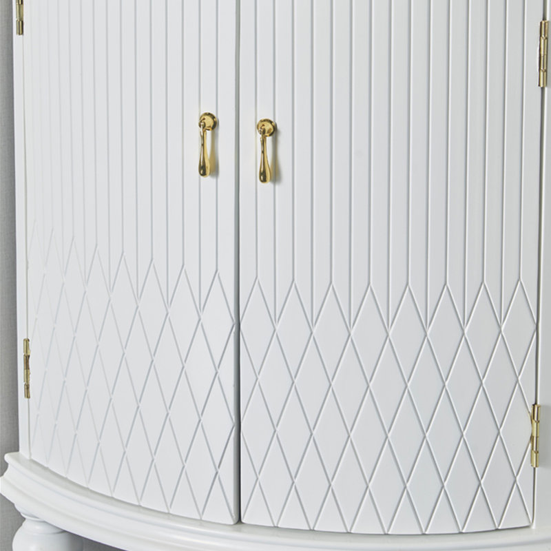 Modern American style corner bookcase