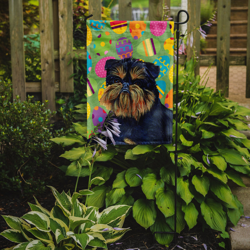 Drapeau de jardin Atara, Griffon bruxellois (noir et brun)