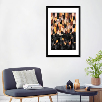 " Feathered - Copper & Black " by Elisabeth Fredriksson