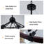 Luminaire suspendu en forme de roue à roulettes à 8 lumières de style spoutnik Farmhouse