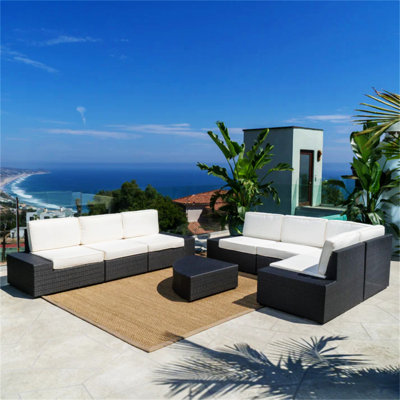 Ensemble modulaire d'extérieur 8 pièces Santa Cruz