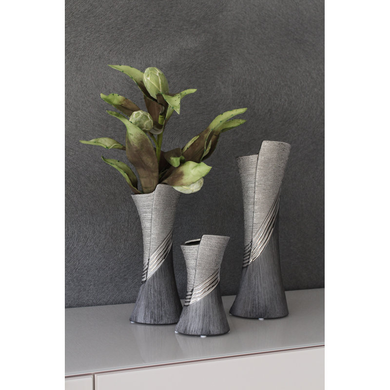 Tyann Ceramic Table Vase, 39cm H x 14cm W x 14cm D