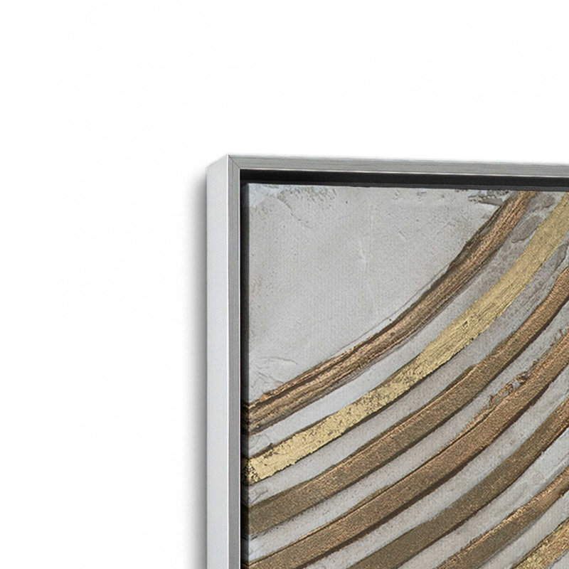 Reproduction d'art sur toile, "Refined Catena II" par Michael Willett, H 18 po x l 12 po, Argent argent