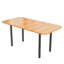 Arkisha Extendable Metal Base Dining Table