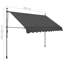 Dakota Fields 250cm W Plastic Anthracite Cover Retractable Patio Awning-462174936-462174938