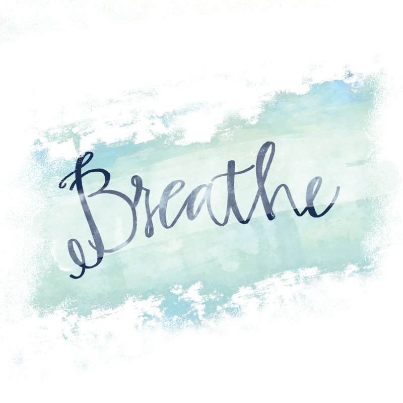 Breathe Abstract Swatch - Wrapped Canvas Print, 51cm H x 51cm W x 3.8cm D