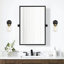 Éclairage pour salle de bain 1 lumière noir et or antique avec abat-jour en verre transparent Ontario