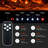 100-Inch Electric Fireplace Insert – Recessed or Wall-Mounted Linear Fireplace with Timer, Remote Control, Overheating Protection, 9 Adjustable LED Flame Colors, 750/1500W