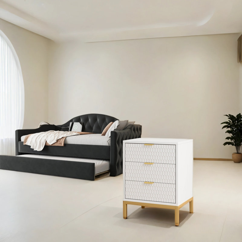 Table de chevet Modern Platinum