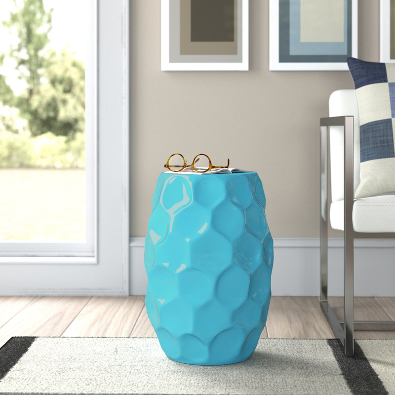 Aavan End Table, Teal