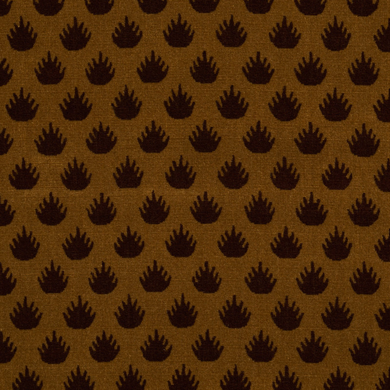 Tissu de couronnement en velours, Bronze