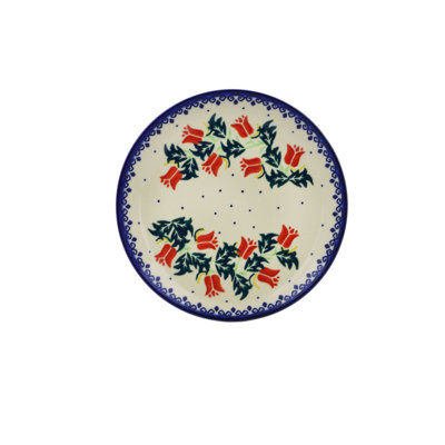 Assiette d’apéritif de poterie polonaise 8 po