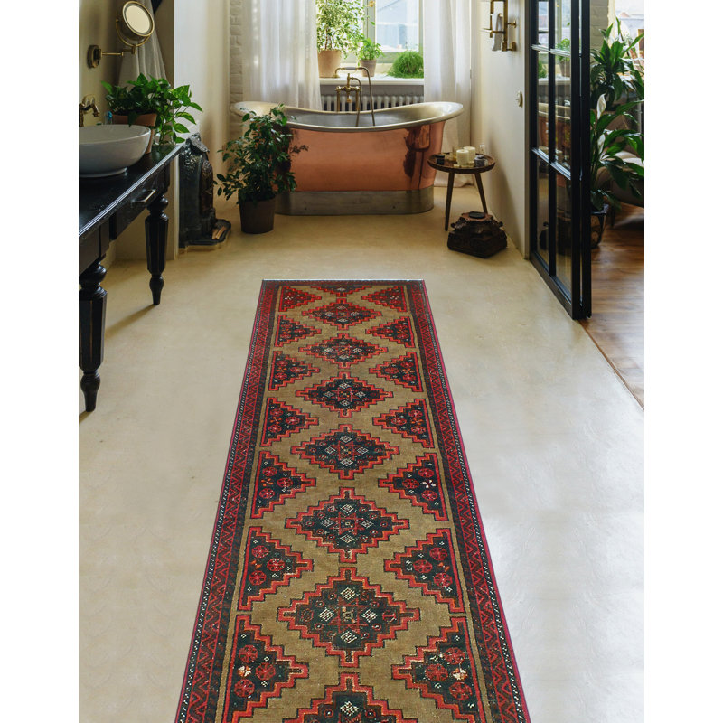 Khusbu Distressed Eyup Lt. Brown Runner