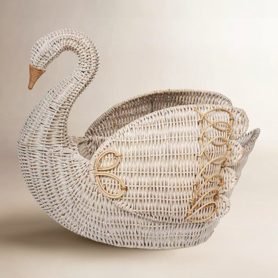 Provence Rattan Swan Basket