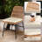 Wicker/Rattan Patio Dining Chairs with Cushions(Set of 4)-999811673