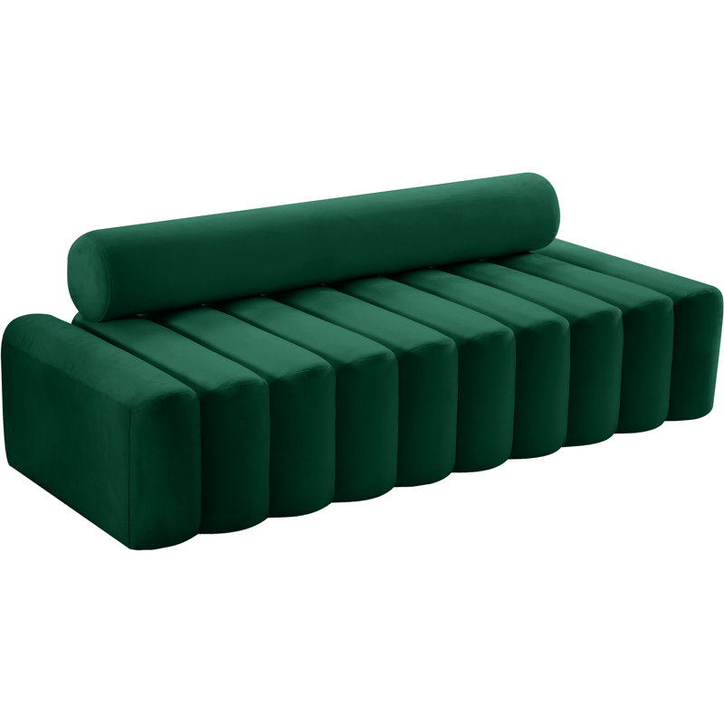 Erlond 83.5'' Velvet Sofa, Green Velvet