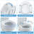 Round Toilet Seat with Locking Hinges, No-Wobble Design, Slow Close, Easy Clean, Fits Standard Toilets