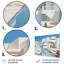 Ensemble de 5 décorations murales en métal blanc