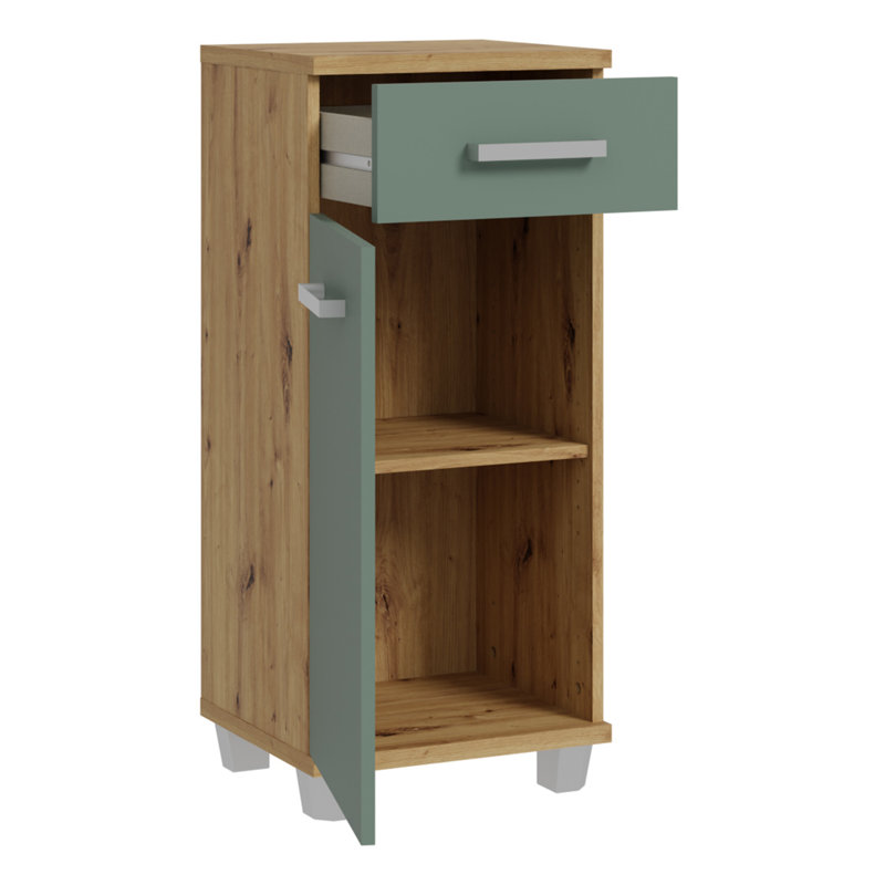 Veris Freestanding Bathroom Cabinet, Sage Green