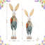 Lapin de Pâques 32,75 "en tissu avec pieds télescopiques