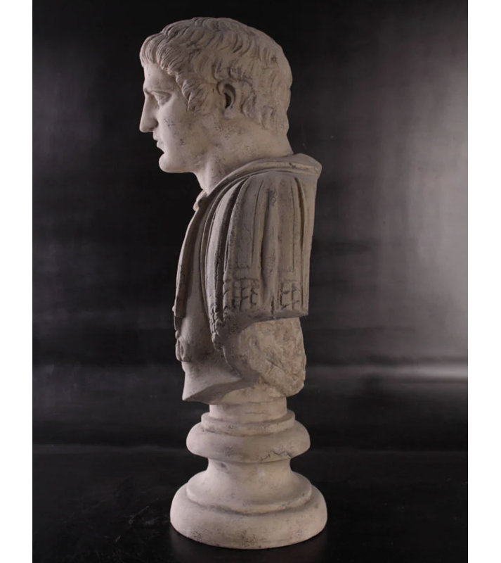 Statue buste de gladiateur grandeur nature