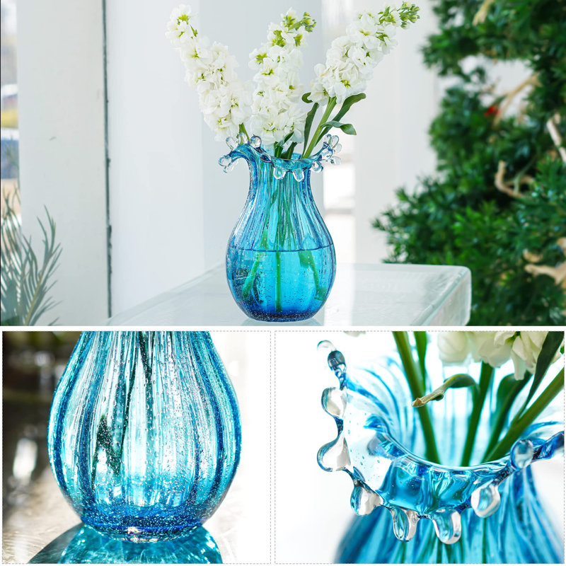 Vase en verre soufflé