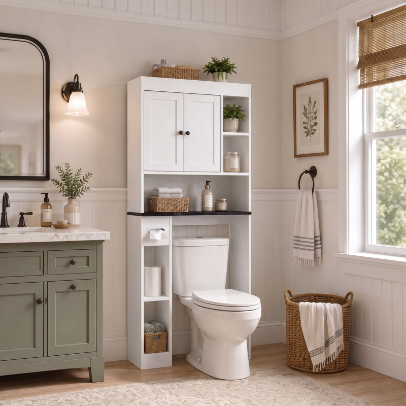 Armoire de rangement Farmhouse, Blanc