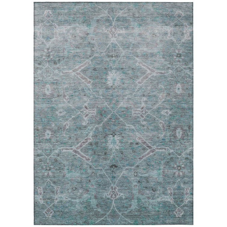 Machine Washable Indoor/Outdoor Masuda ACN2298 Global Rug