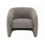 Fauteuil d'appoint en tweed gris