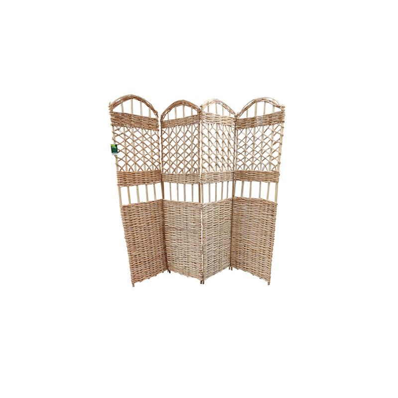 Four Panel Carbonized Willow Screen