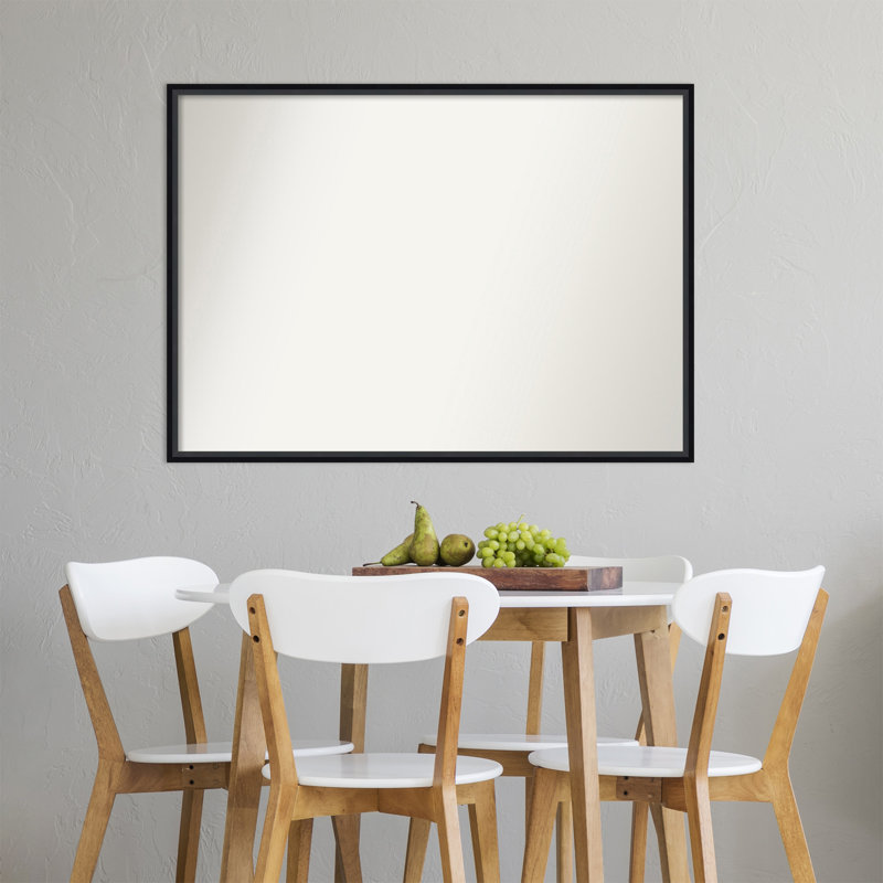 Charice Flat Mirror, 28" x 39", Black