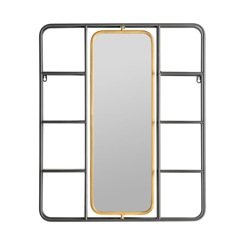 Metro Metal Rectangle Wall Mirror