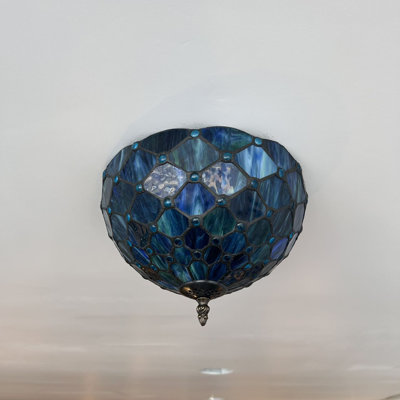 Tiffany Glass Flush Mount