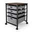 Commode de rangement roulante 4 tiroirs Kinnie