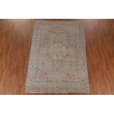 Tapis traditionnel rétro vieilli 7 x 10