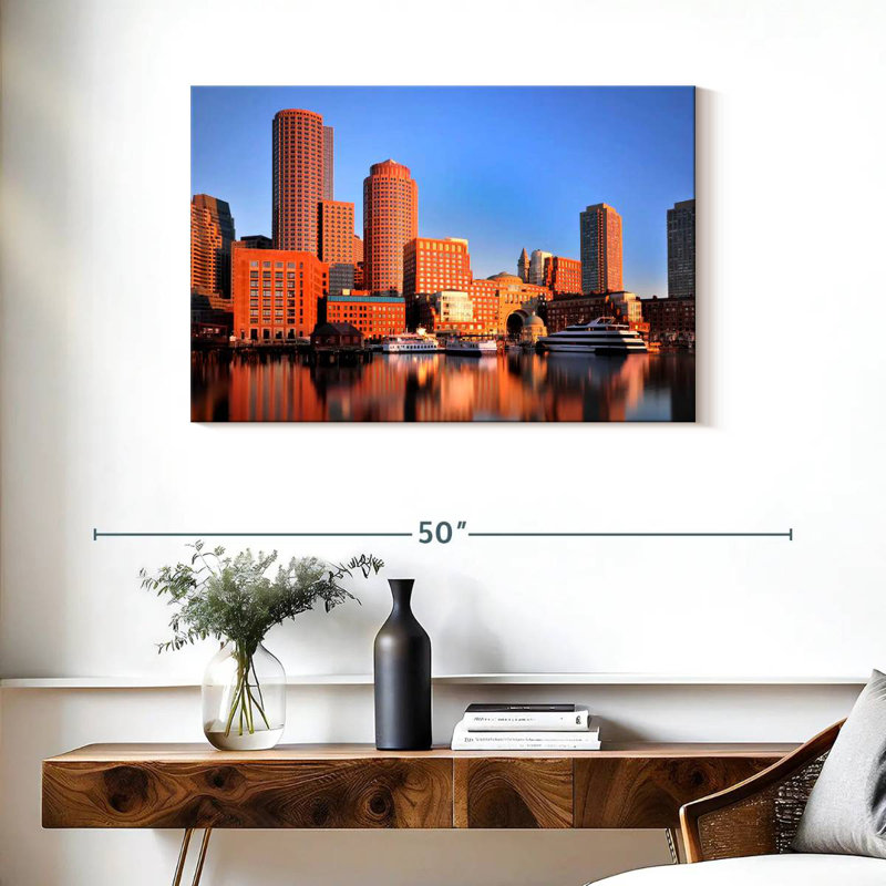 Boston Harbor Morning, H 24 po x l 36 po