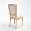 Ensemble de 2 chaises de salle à manger rembourrées avec dossier en forme de T