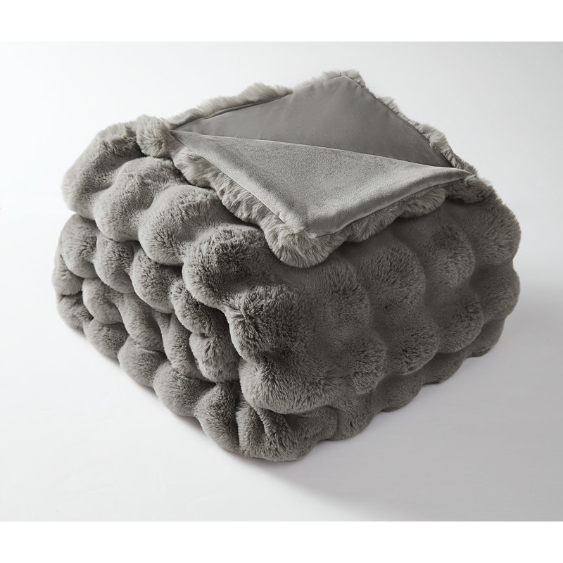 Frye Luxe Textured Oversized Heavyweight Faux Fur