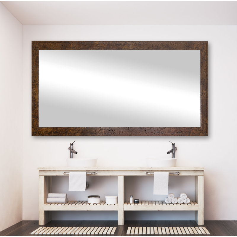 Hinatea Engineered Wood Flat Wall Mirror, 38.5" x 69"